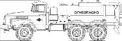 Breve descrição, descrição. Caminhões de combustível UralSpetsTrans AC-7,5 Ural 4320