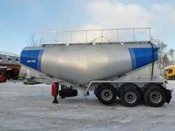 Kratki pregled, opis. Poluprikolice kamioni za prevoz cementa Ozdemir 34-36 kubika