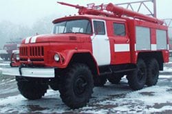 Rövid áttekintés, leírás. Tűzoltóautók Pozhmashin АЦ-40 (5313) -137А.03