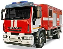 Kurzer Rückblick, Beschreibung. Feuerwehrautos Pozhsnab AC 2,5 (IVECO EuroCargo)