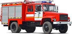 Short review, description. Fire engines Priority AC-2,6-30 (33086)