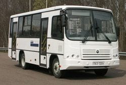 Famintinana fohy, famaritana. Ireo bus busurban PAZ-320402-05