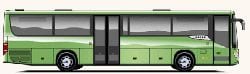 Breve descrição, descrição. Ônibus suburbanos Setra MultiClass S 415 H Euro VI