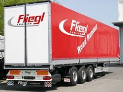 Mubo nga overview, paghulagway. Curtain semi-trailer Fliegl SDS 350 Standard