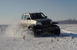 Breu descripció general, descripció. Vehicles tot terreny, vehicles de neu i pantans Yamal Н-4S