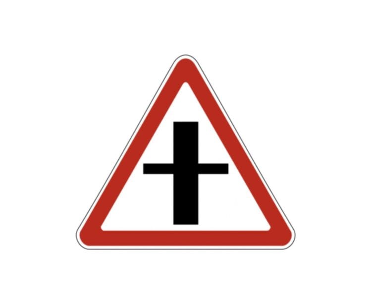 Sign 2.3.1. Intersection with a minor road