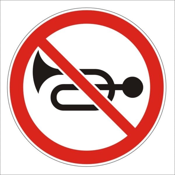 Sign 3.26. Sound signaling prohibited