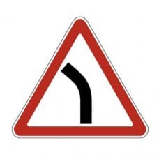 Sign 1.11.2. Dangerous turn (left)