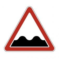 Sign 1.16. Rough road - Signs of traffic rules of the Russian Federation