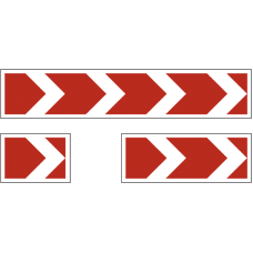 Sign 1.34.1. Direction of turn - Signs of traffic rules of the Russian Federation