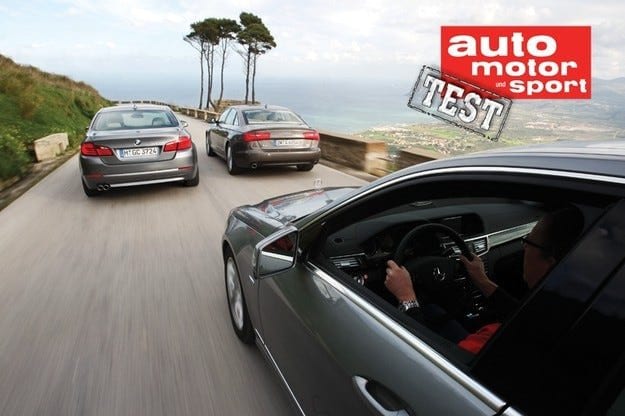 Тест драйв Audi A6 3.0 TDI, BMW 530d и Mercedes E 350 CDI: три короля