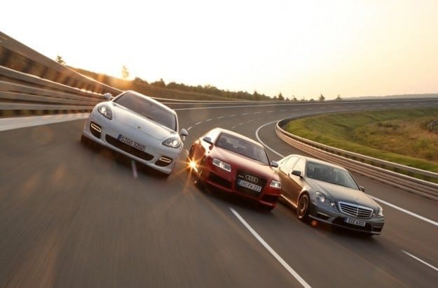 Testna vožnja Audi RS 6, Mercedes E 63 AMG, Porsche Panamera Turbo: stvar časti