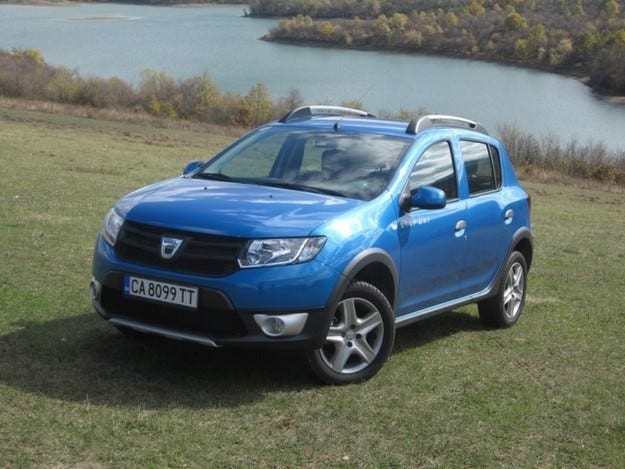 Dacia Sandero Stepway testa brauciens: krustojuma punkts