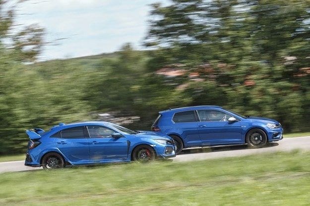 Probefahrt Honda Civic Type R und VW Golf R: Vergleichstest