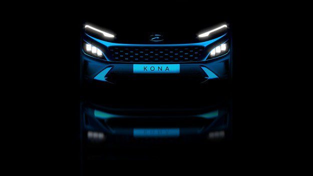 Hyundai enthüllt erste Teaser des aktualisierten KONA