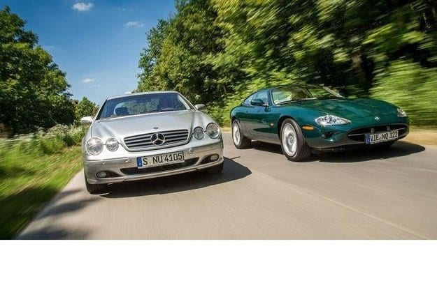 Test Drive Jaguar XK8 жана Mercedes CL 500: Бенц жана мышык