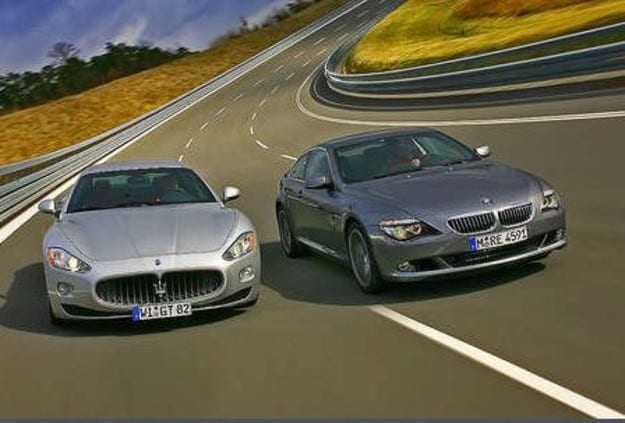 Тест драйв Maserati GT против BMW 650i: огонь и лед