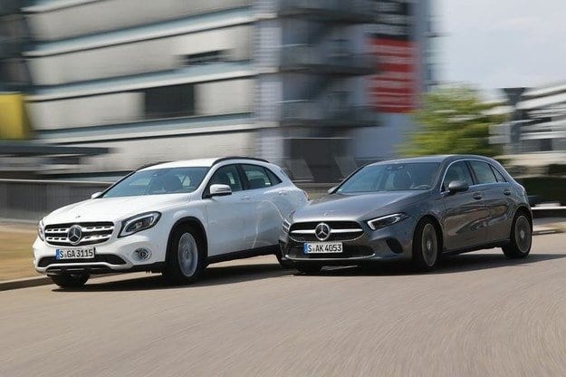 Test drive Mercedes A-Class atau GLA: kecantikan melawan usia