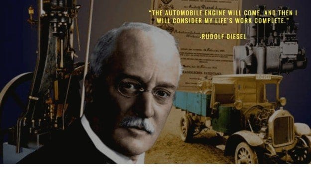 Untuk mengenang Rudolf Diesel: ulang tahun ke-160 kelahiran seorang genius