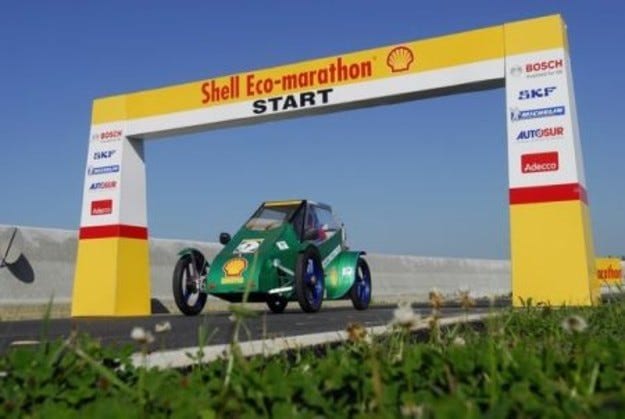 Testa brauciens Shell Eco-marathon 2007: augstākā efektivitāte