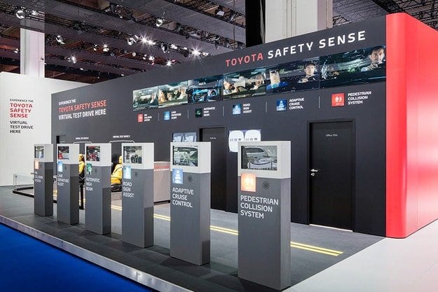 Testrit van het Toyota Safety Sense-systeem van de tweede generatie