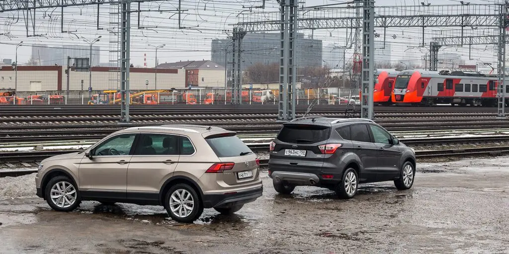 Тест-драйв Ford Kuga и Volkswagen Tiguan