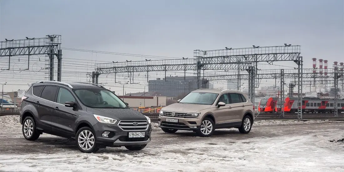 Тест-драйв Ford Kuga и Volkswagen Tiguan