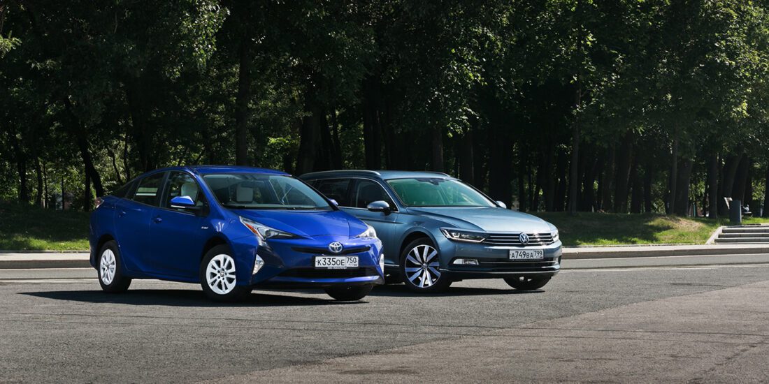Probefahrt Toyota Prius gegen Diesel VW Passat