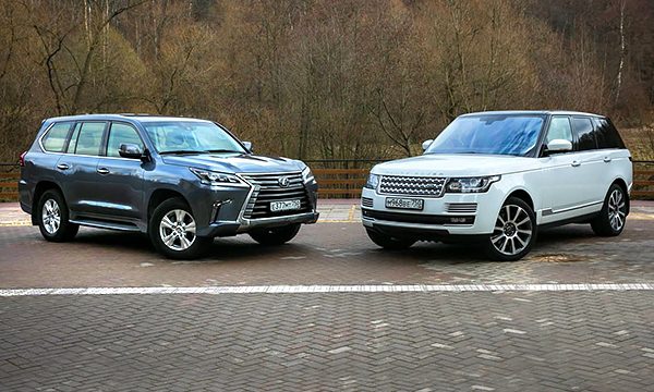 Test drive and comparison of Lexus LX and Range Rover