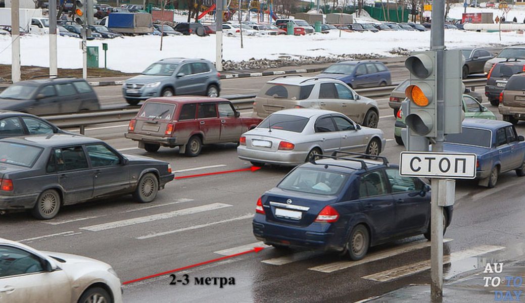 Udaljenost između automobila prema saobraćajnim pravilima u metrima