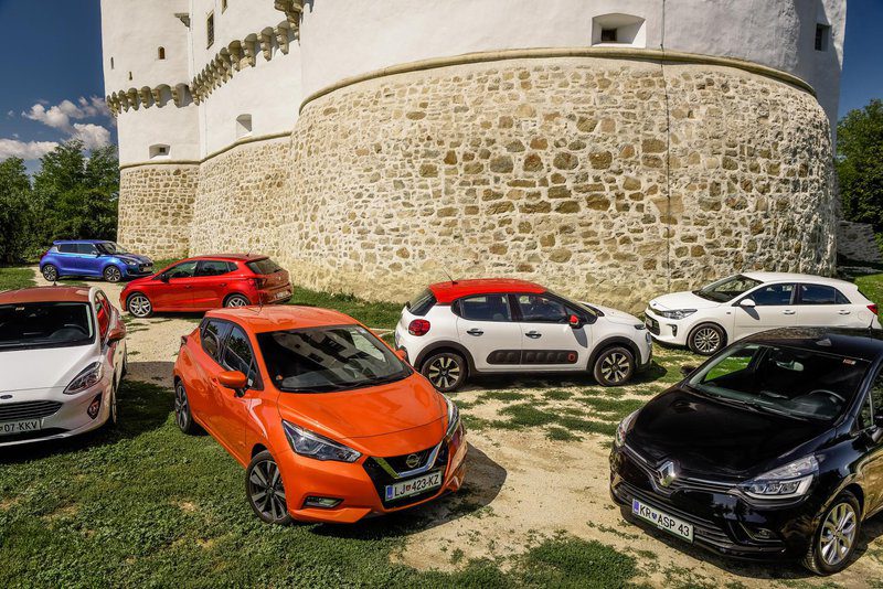 Сравнительный тест небольших семейных автомобилей: Citroën C3, Ford Fiesta, Kia Rio, Nissan Micra, Renault Clio, Seat Ibiza, Suzuki Swift