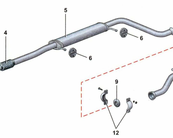 Выхлопная система приора седан 16 клапанов схема