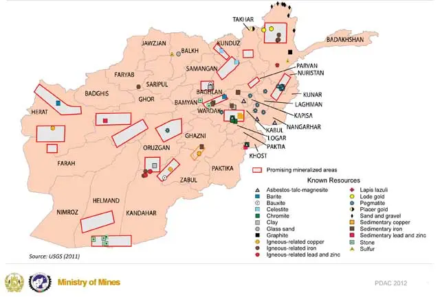 Afganistan o e più grande riserve di lithium di u mondu