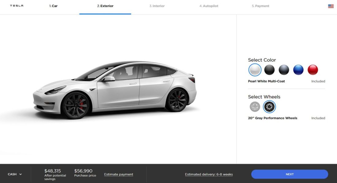 Ассортимент Tesla Model 3 Performance (2020) в зависимости от диаметра колесных дисков и наличия крышек [ТАБЛИЦА] • АВТОМОБИЛИ