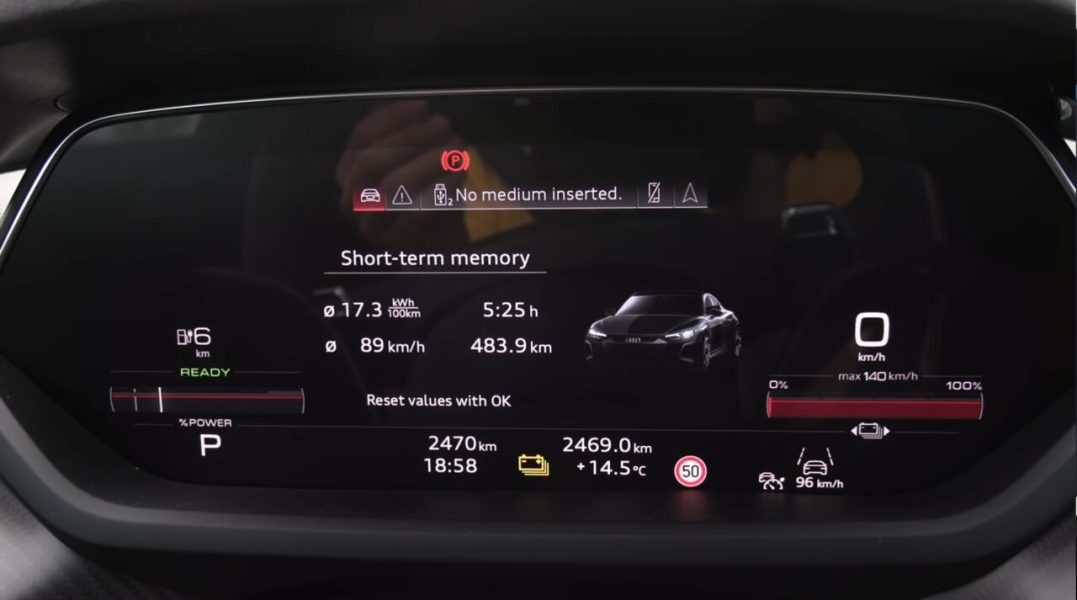 Audi e-tron GT 60: тест дальности Бьорна Найланда. 490 км при 90 км / ч, 378 км при 120 км / ч. Хорошо! [видео]