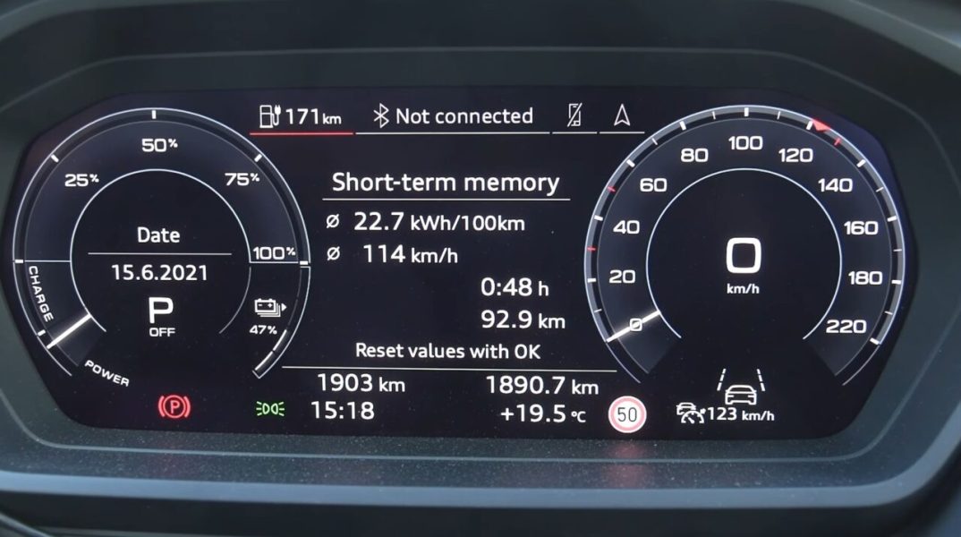 Audi Q4 e-tron 40: реальный запас хода = ~ 490 км при 90 км / ч и ~ 330 км при 120 км / ч [видео]