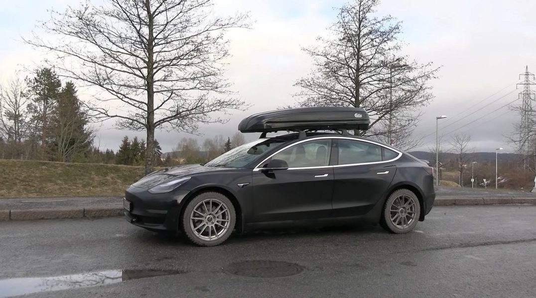 Багажник на крышу Tesla Model 3 &#8211; потребление энергии и влияние на запас хода [видео]