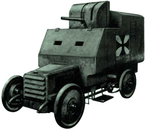 Armored tsheb Ehrhardt BAK (Ballon-Abwehr Kanone)