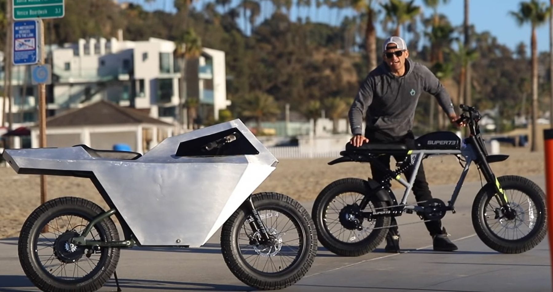 Cyberbike: этот электрический мотоцикл вдохновлен Tesla Cybertruck
