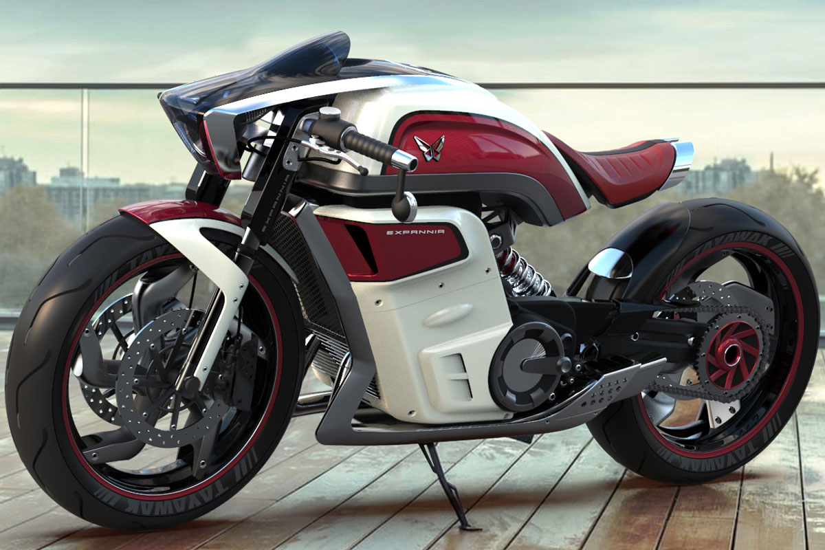 Электрический мотоцикл: Expannia представляет свой первый концепт