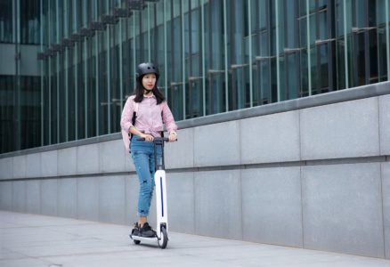 Segway-Ninebot scooters electrica in photos at CES 2020