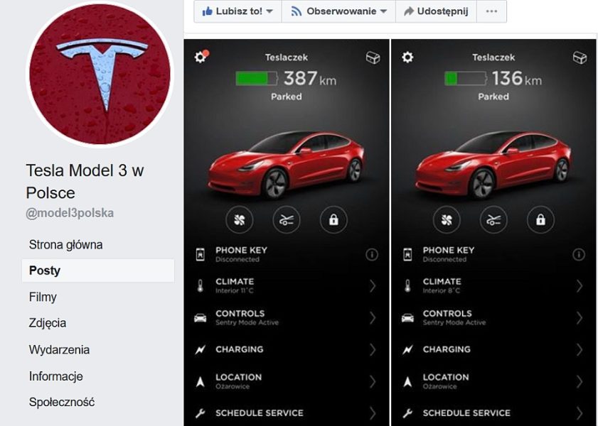 Энергопотребление в припаркованной Tesla Model 3: 0,34 кВтч / день в спящем режиме, 5,3 кВтч / день в сторожевом режиме