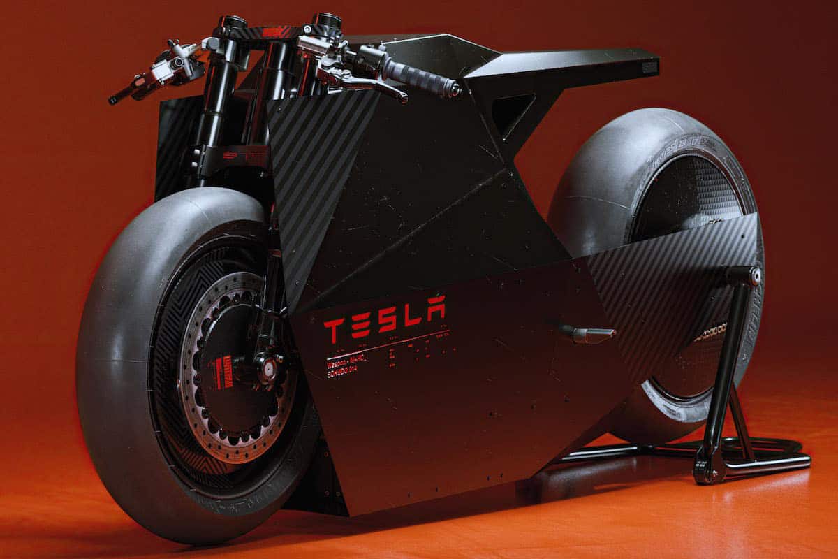 Этот дизайнер представляет невероятный электрический мотоцикл Tesla.