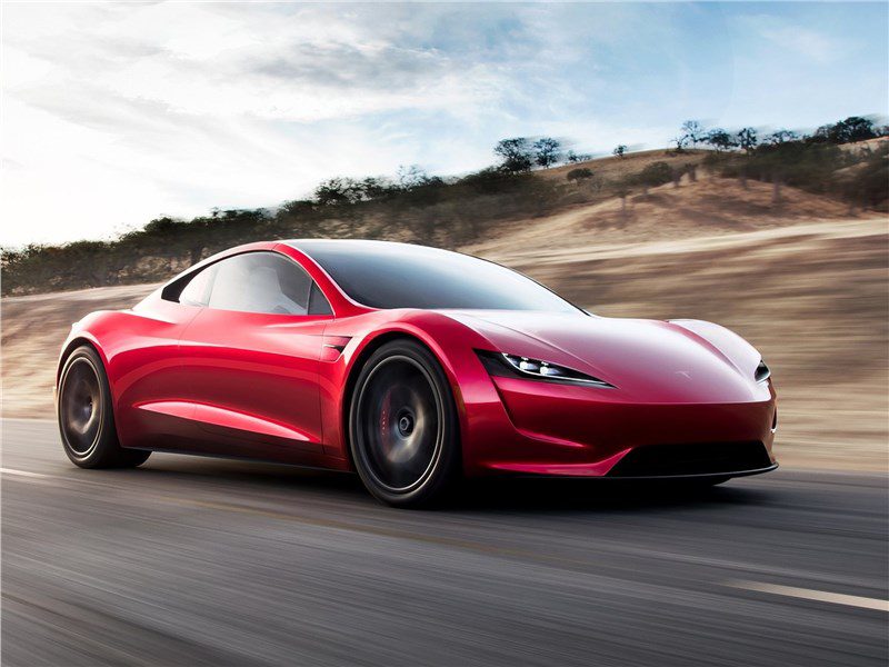 Fényképek a nantes-i Tesla Roadsterről