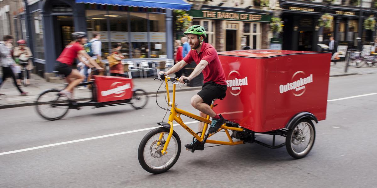 Городские поставки: грузовые велосипеды быстрее, чем грузовые автомобили