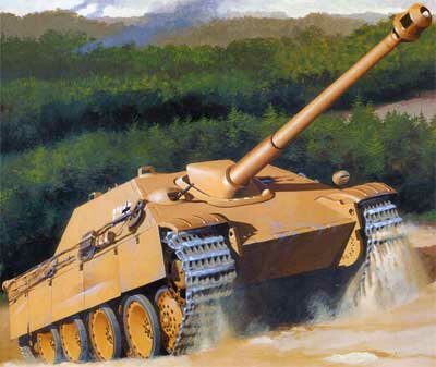 Chasseur de chars Panzerjager 8,8 cm auf Panther I (avant le 29.11.1943 novembre 173) Sd.Kfz. XNUMX Panzerjager V « Jagdpanther »