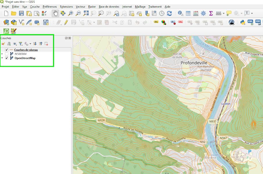 Как создать векторную карту для GPS, отображающую контурные линии?