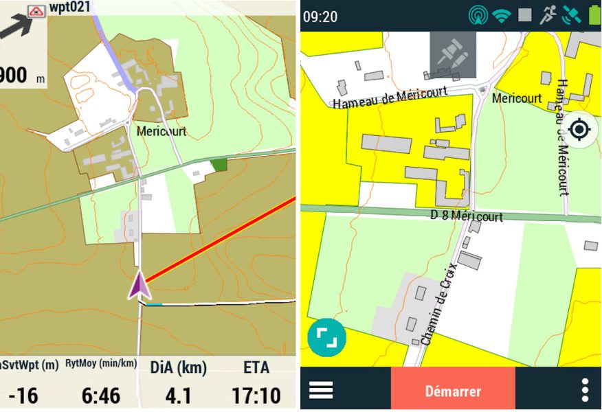 Как создать векторную карту для GPS, отображающую контурные линии?