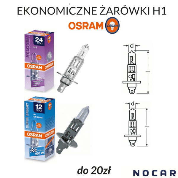 Какие экономичные лампы H1 от Osram выбрать?
