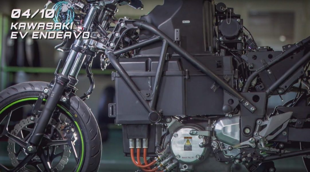Kawasaki EV Endeavour &#8211; первый электрический Kawasaki. С механической (ножной) коробкой передач [видео]